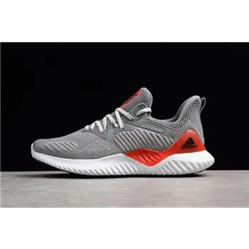 New Adidas Alphabounce Beyond Grey Red Men's Running Shoes AC8625 New Adidas Alphabounce Beyond Grey Red Men's Running Shoes AC8625