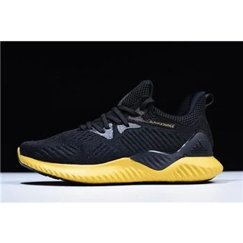 New Adidas alphaBounce EM M Black/Yellow CG5555