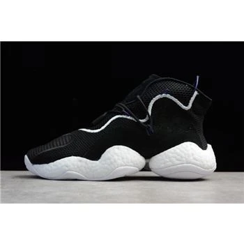 Men's Adidas Crazy BYW Boost Black/White-Purple CQ0991