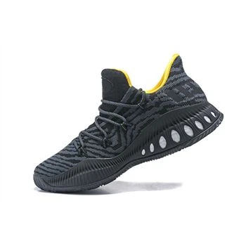 Cheap Adidas Crazy Explosive Low Black Yellow Basketball Shoes