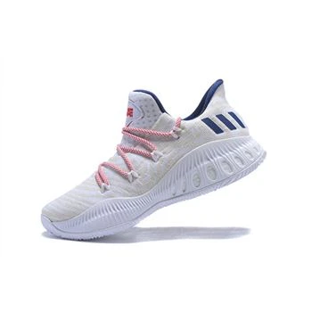 New Adidas Crazy Explosive Low White/Royal Blue-Red Shoes