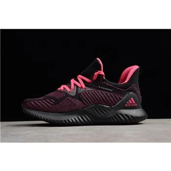 WMNS Adidas Alphabounce EM W Black Pink Running Shoes DB6207