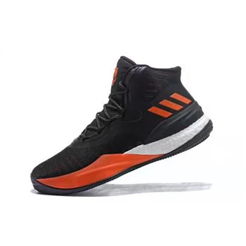 Adidas D Rose 8 Royal Black/Orange-White Men's Basketball Shoes On Sale