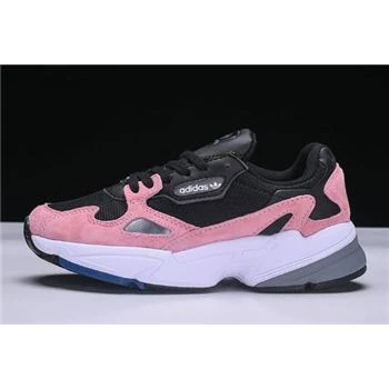 Women's Adidas Falcon W Black/Pink-White BB9174