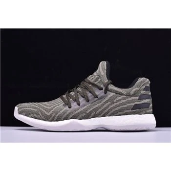 Adidas Harden LS Primeknit Olive/Black-White Shoes