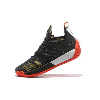 Adidas Harden Vol. 2 Black/Gold/White/Red Basketball Shoes