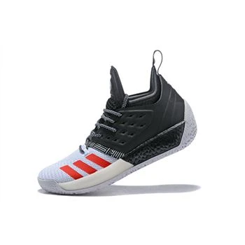 New Adidas Harden Vol. 2 Black/White-Red Shoes