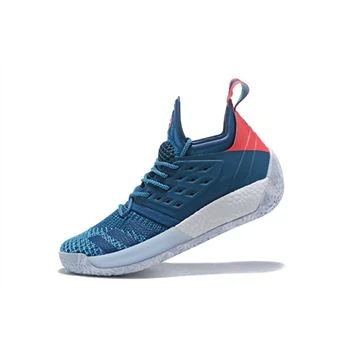 Adidas Harden Vol. 2 Blue Night/Bright Cyan-Shock Red AH2216