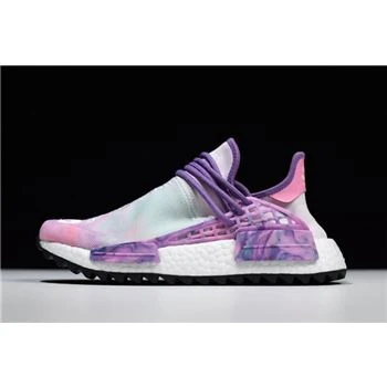 2018 Pharrell x Adidas NMD Hu Trail Holi Pink Glow/Flash Green-Lab Purple AC7362