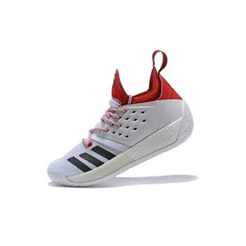 Adidas Harden Vol. 2 White/Red-Black Men's Size Shoes