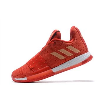 Adidas Harden Vol. 3 Red Rose/Metallic Gold-White