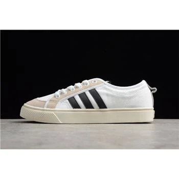 Adidas Nizza Canvas White Black Grey Shoes AF6287