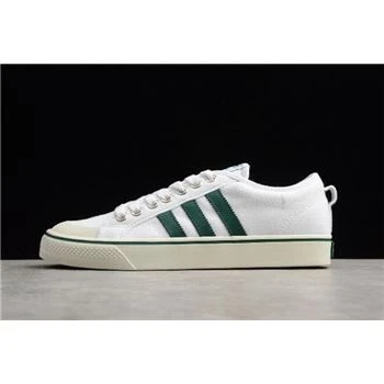 Adidas Nizza White Green Canvas Men's and Women's Size Shoes CQ2327