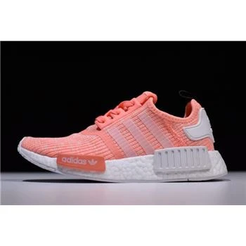 Women's Adidas NMD R1 Pink White Shoes