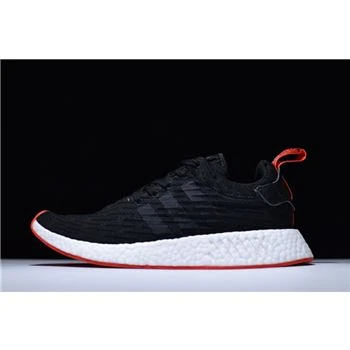 Adidas NMD R2 Primeknit Black/White-Core Red BA7252