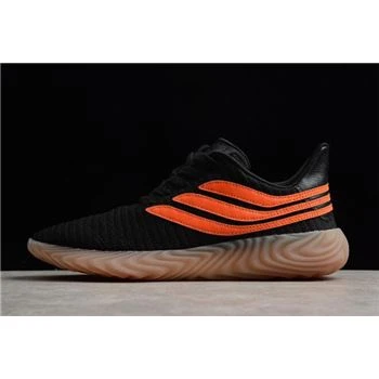 New Adidas Sobakov Black/Orange-Gum AQ1136