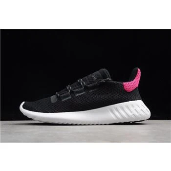 Women's Adidas Originals Tubular Dusk Black/Pink-White AQ1198