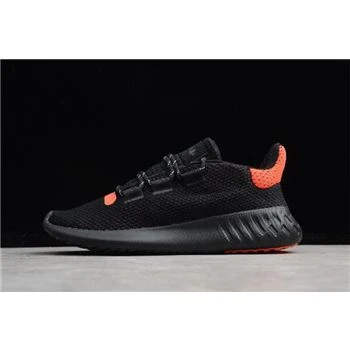 Women's Adidas Originals Tubular Dusk Black/Solar Red B22487
