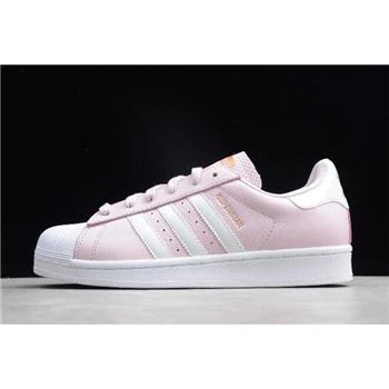 Women's Adidas Superstar Pink/White-Metallic Gold AC7077