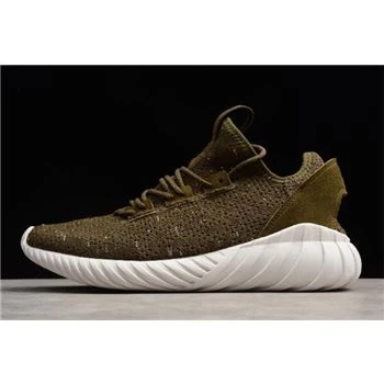 Adidas Tubular Doom Sock Primeknit Trace Olive/White-Night Cargo CQ0683