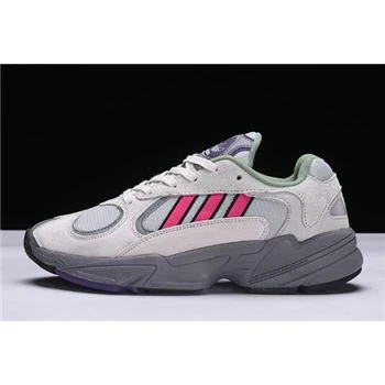 Men's and Women's Adidas Originals Yung-1 Grey Red B37618