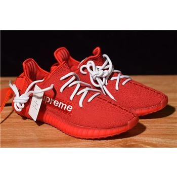 Supreme x Adidas Yeezy Boost 350 V2 Red/White F36923