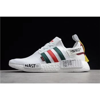 Off-White x Adidas NMD R1 White/Black/Green/Red DA8858