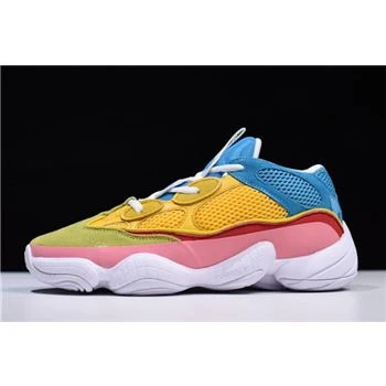 Adidas Yeezy 500 Yellow/Sky Blue/Pink/White/Green DB2906