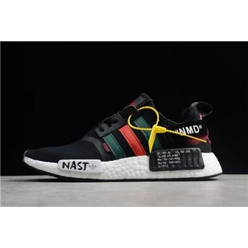 Off-White x Adidas NMD R1 Black Green Red White DA8861